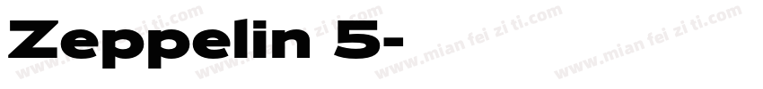 Zeppelin 5字体转换